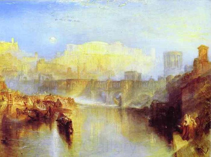 J.M.W. Turner Ancient Rome; Agrippina Landing with the Ashes of Germanicus Norge oil painting art